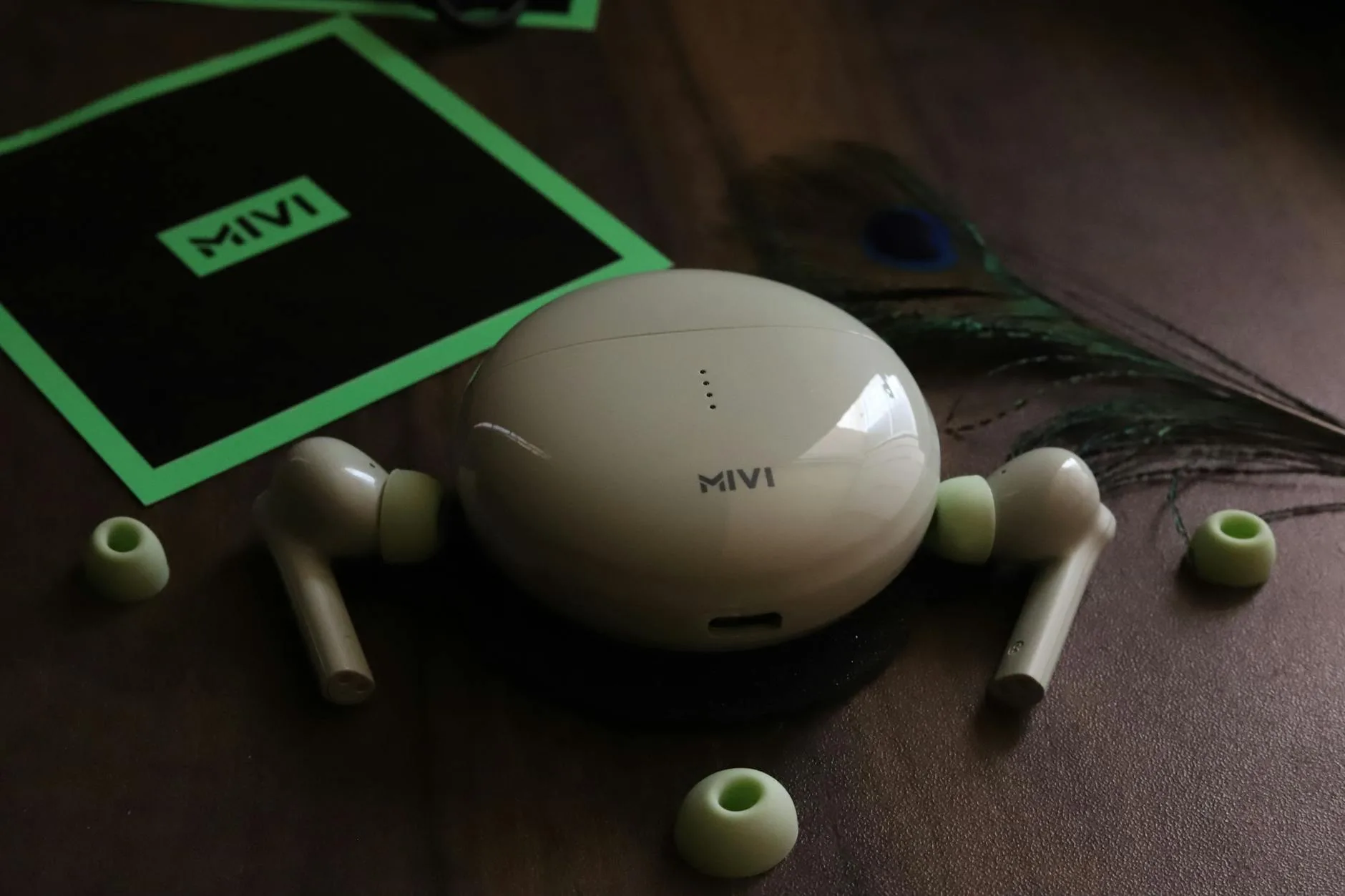 Selection of silicone and foam ear tips for wireless earbuds