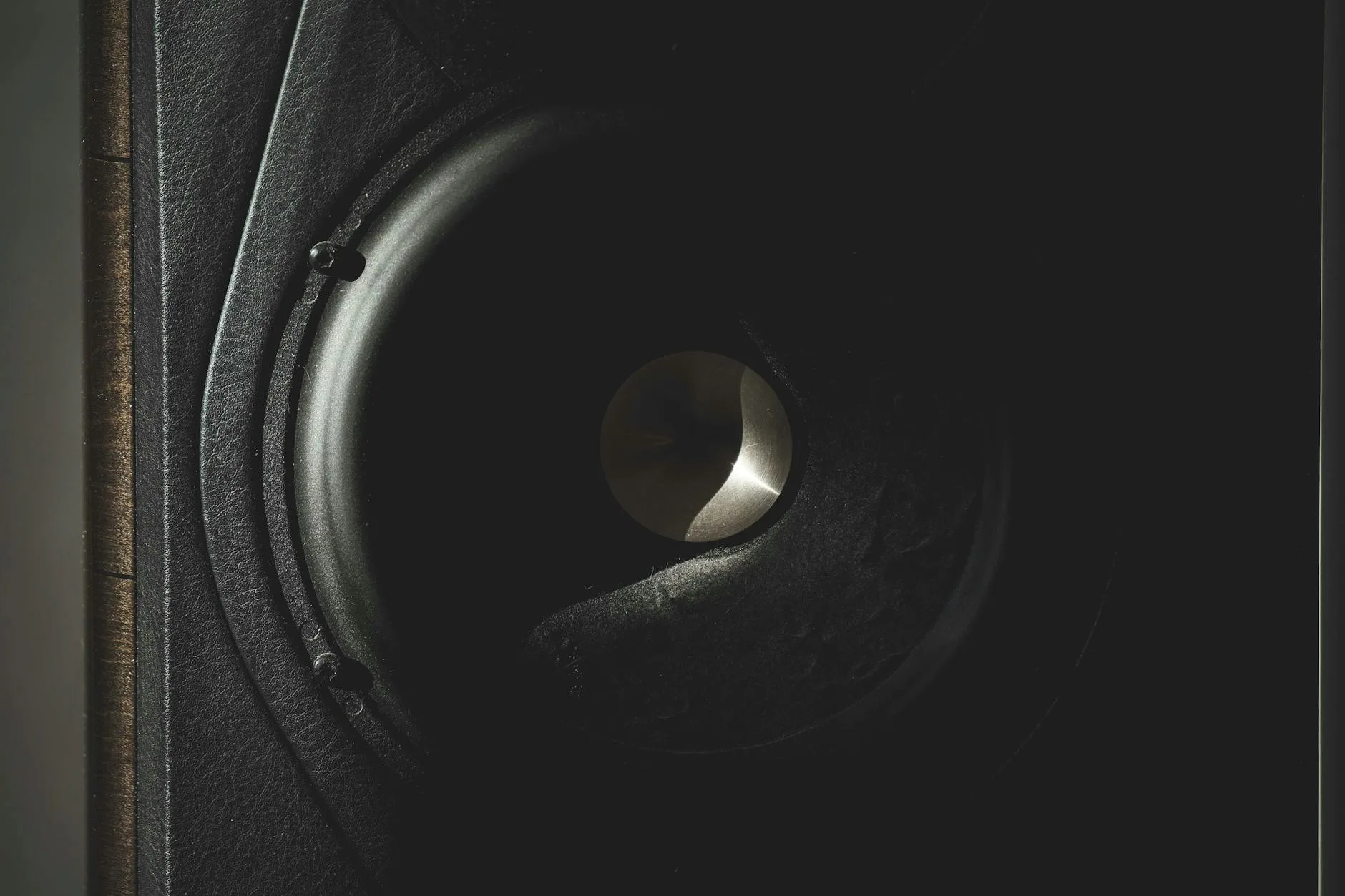 Speakers arranged for surround sound in a room