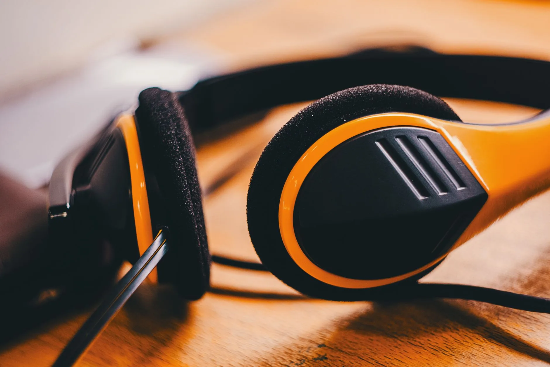 Modern headphones used for digital music listening